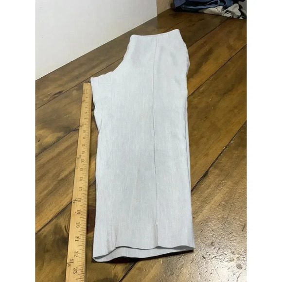 J. JILL Women's Size Small Linen Blend Stretch Pull On Pants Light Gray - Picture 9 of 9